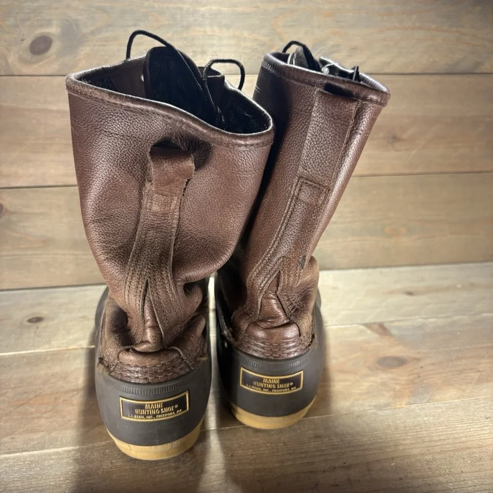 ll bean duck boots mens size 12 wide shoes brown waterproof waterproof boots